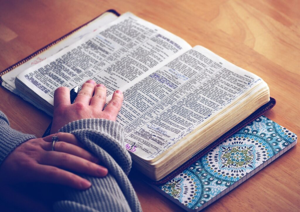 studying the bible, growing in faith through bible study